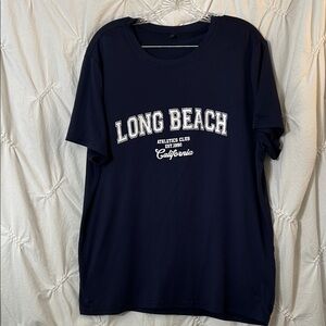 Long Beach Athletics Club Navy Blue T-Shirt